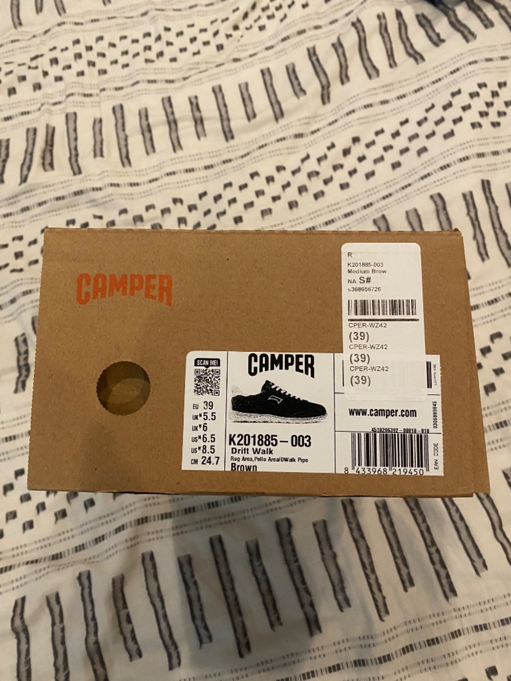Camper Draft Walk Sneaker *NWT* Size 39/8.8 Women's - Picture 10 of 11